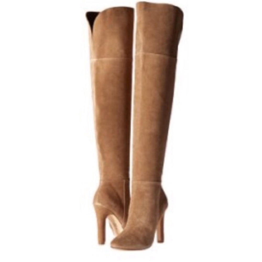 JOIE Bentlee Suede Over-the-Knee Boot, Gesso